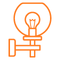 Garden lighting icon